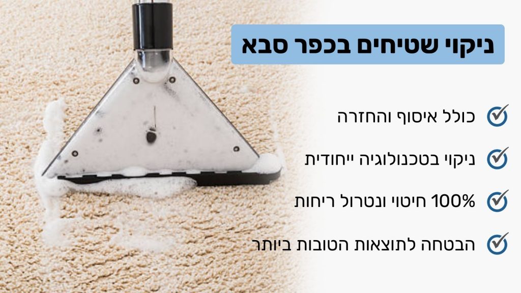 ניקוי שטיחים בכפר סבא